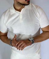 Polo mezza manica white AD09001