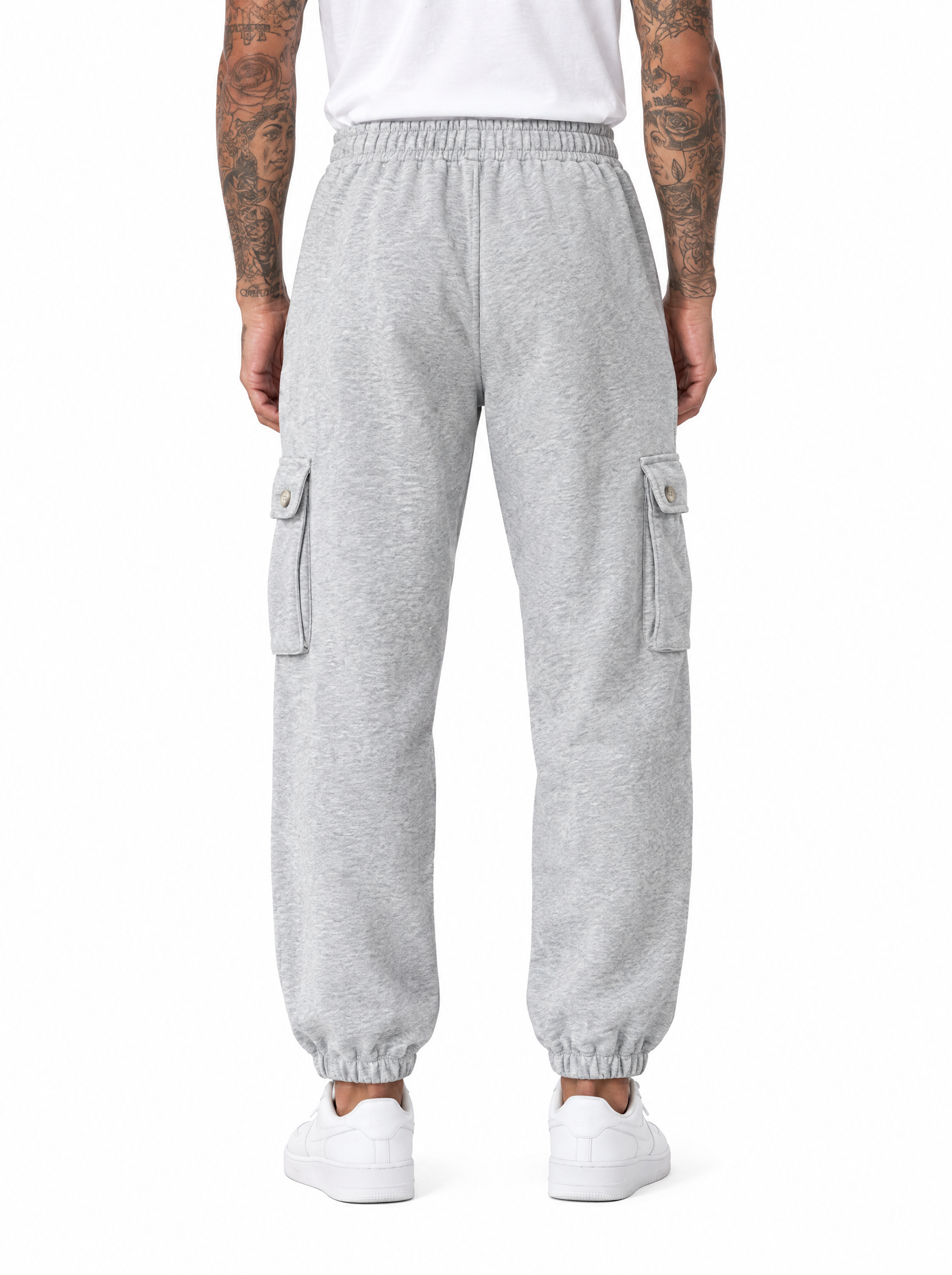 Pantalone tuta cargo grigio DC186006