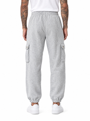 Pantalone tuta cargo grigio DC186006