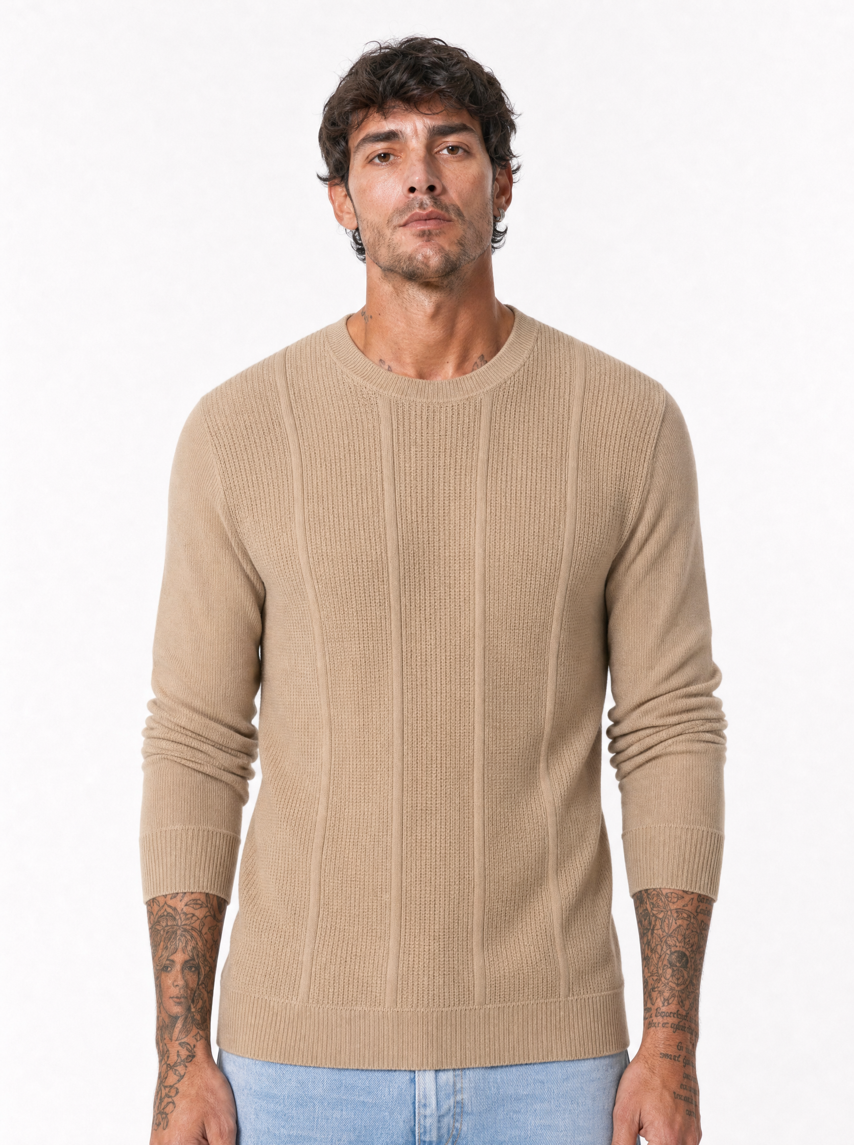 Maglia tramata apricot M897