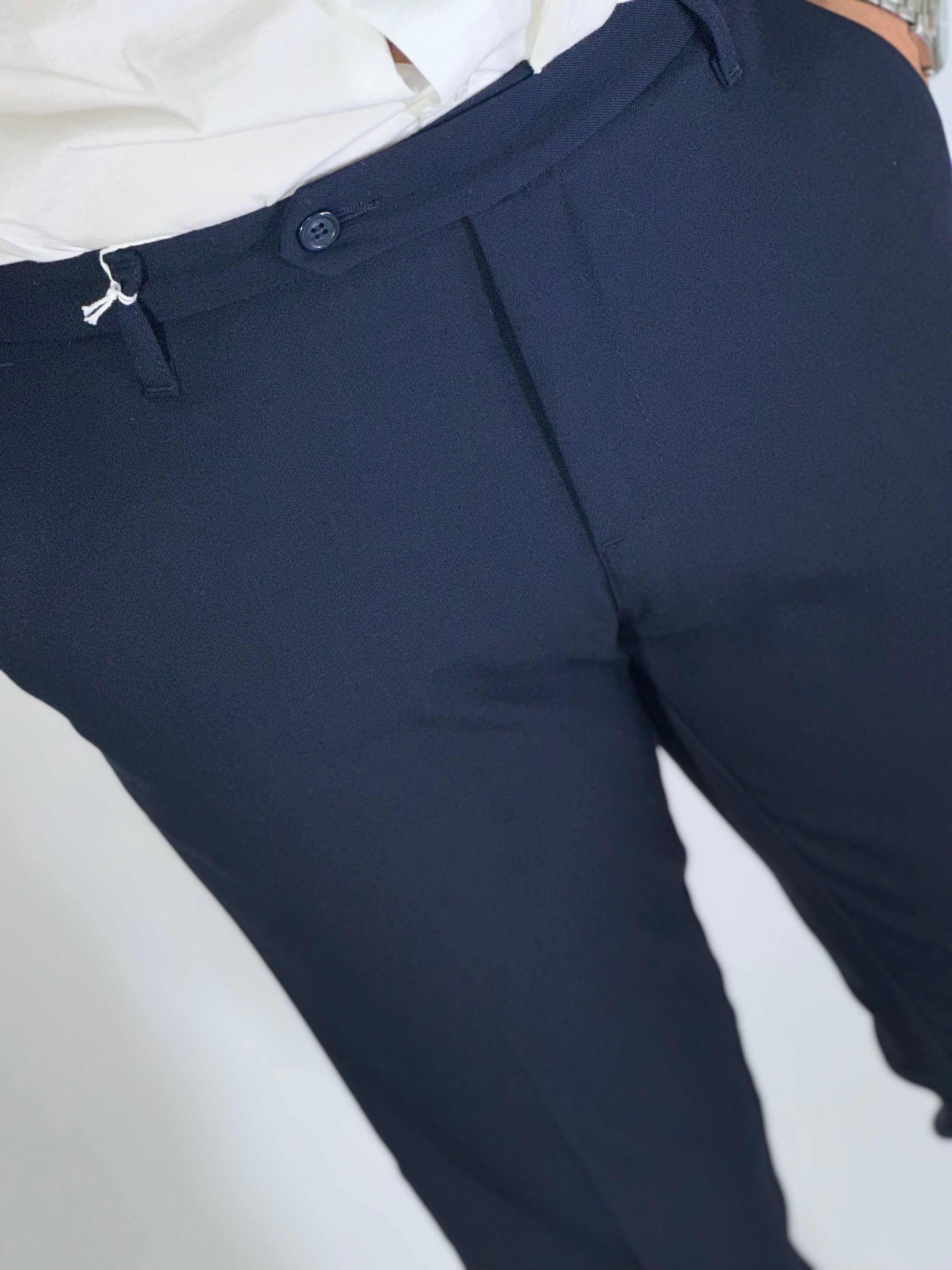 Pantalone elegante blu ELVIS migliaccio