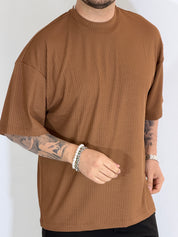 T-shirt a coste tabacco HERMANO