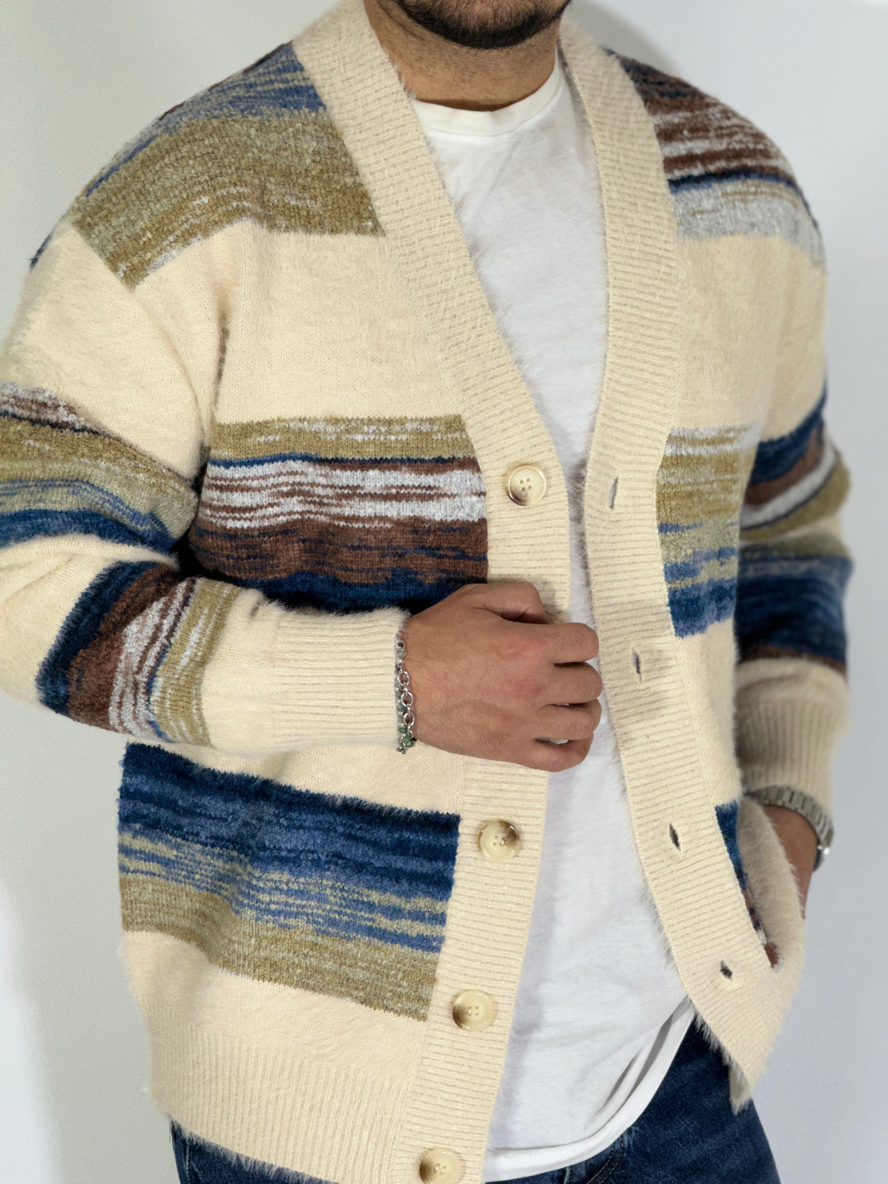 Cardigan raimbow apricot W86111