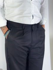 Pantalone palazzo nero UM811