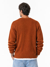 PIGNASECCA Girocollo con rotture arancio