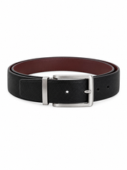 Cintura double face nera-marrone 402/35