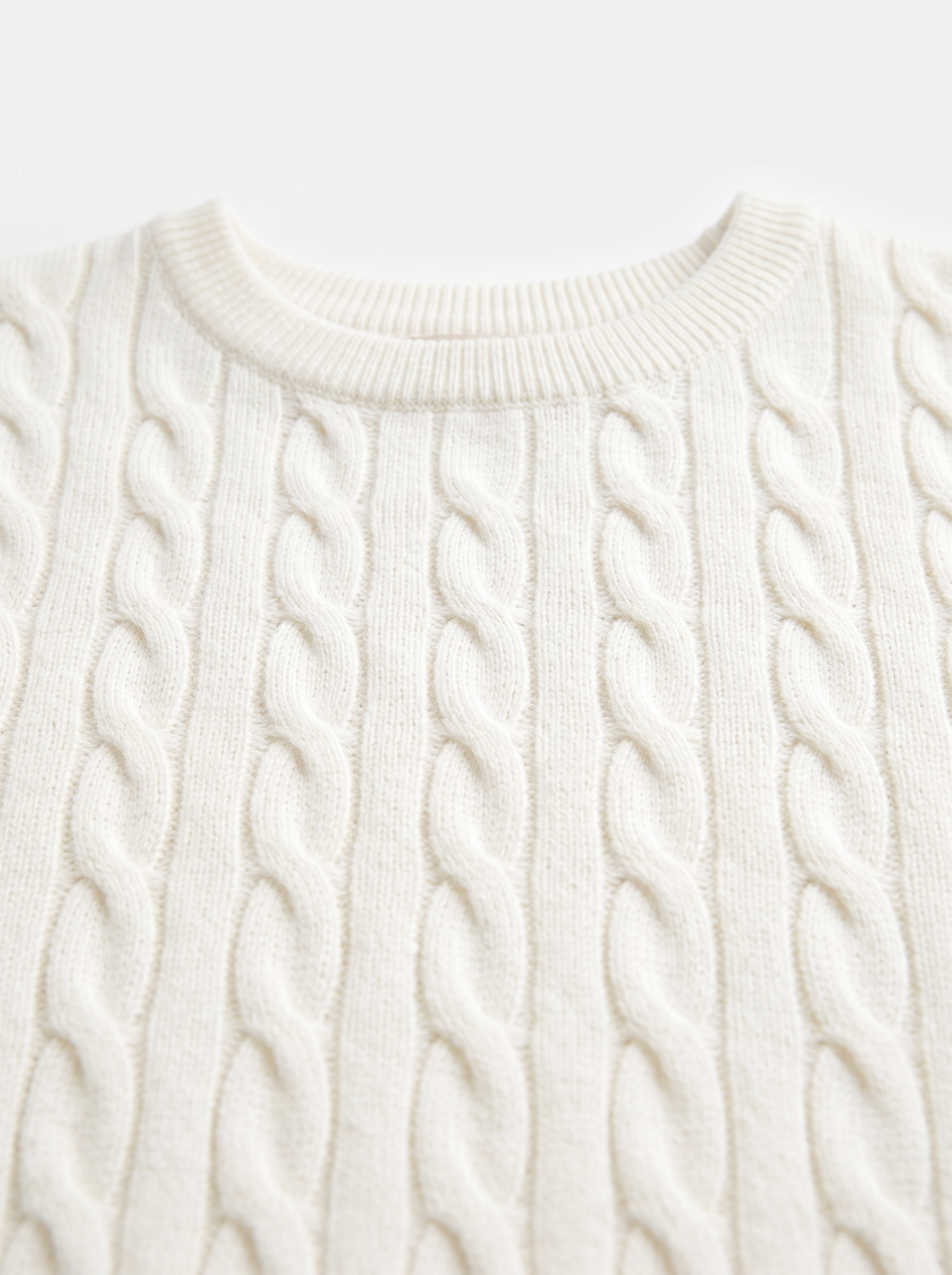 Maglia intrecciata bianca AD2213