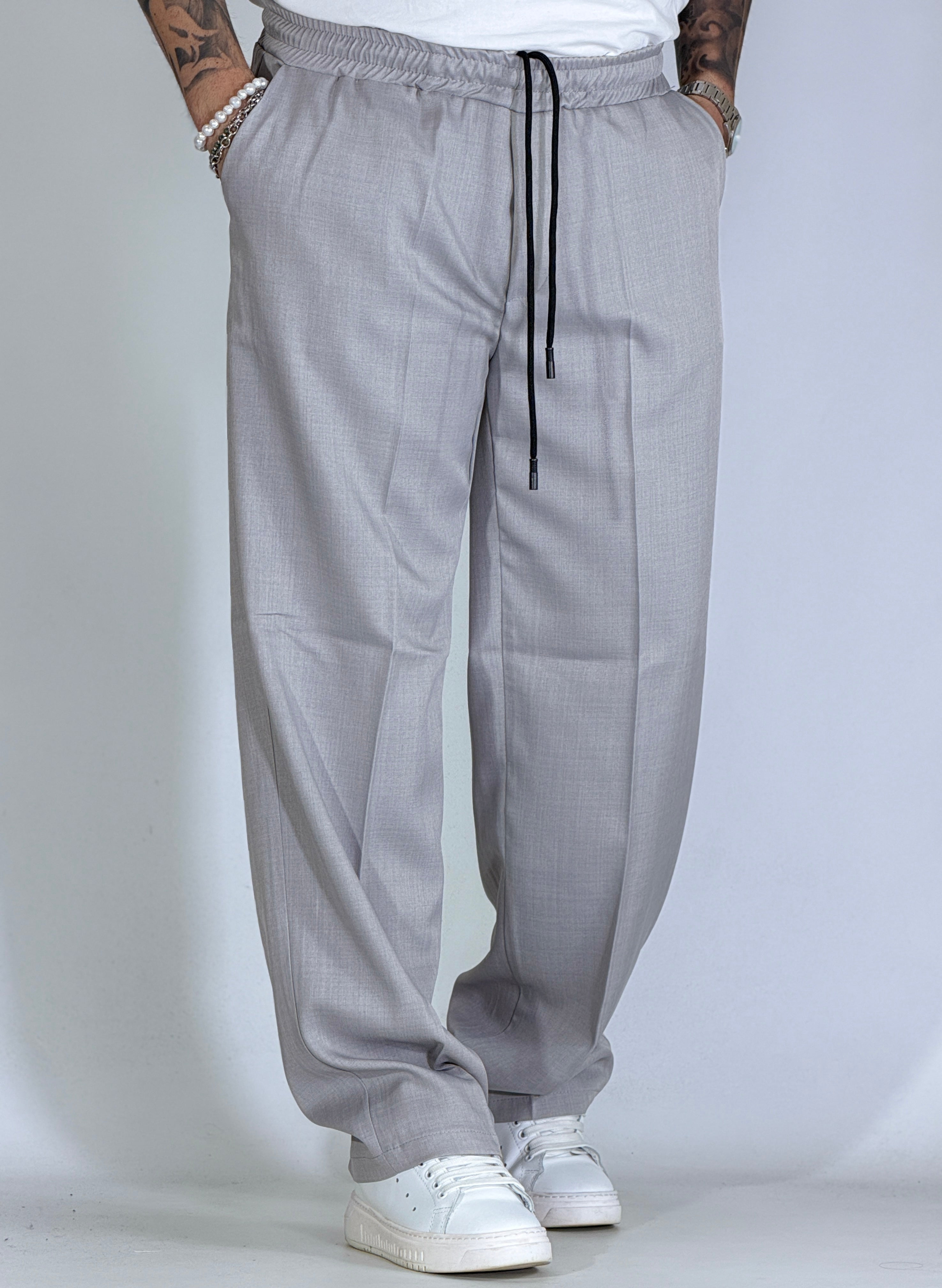 Pantalaccio fiammato palazzo grigio BRIXTON