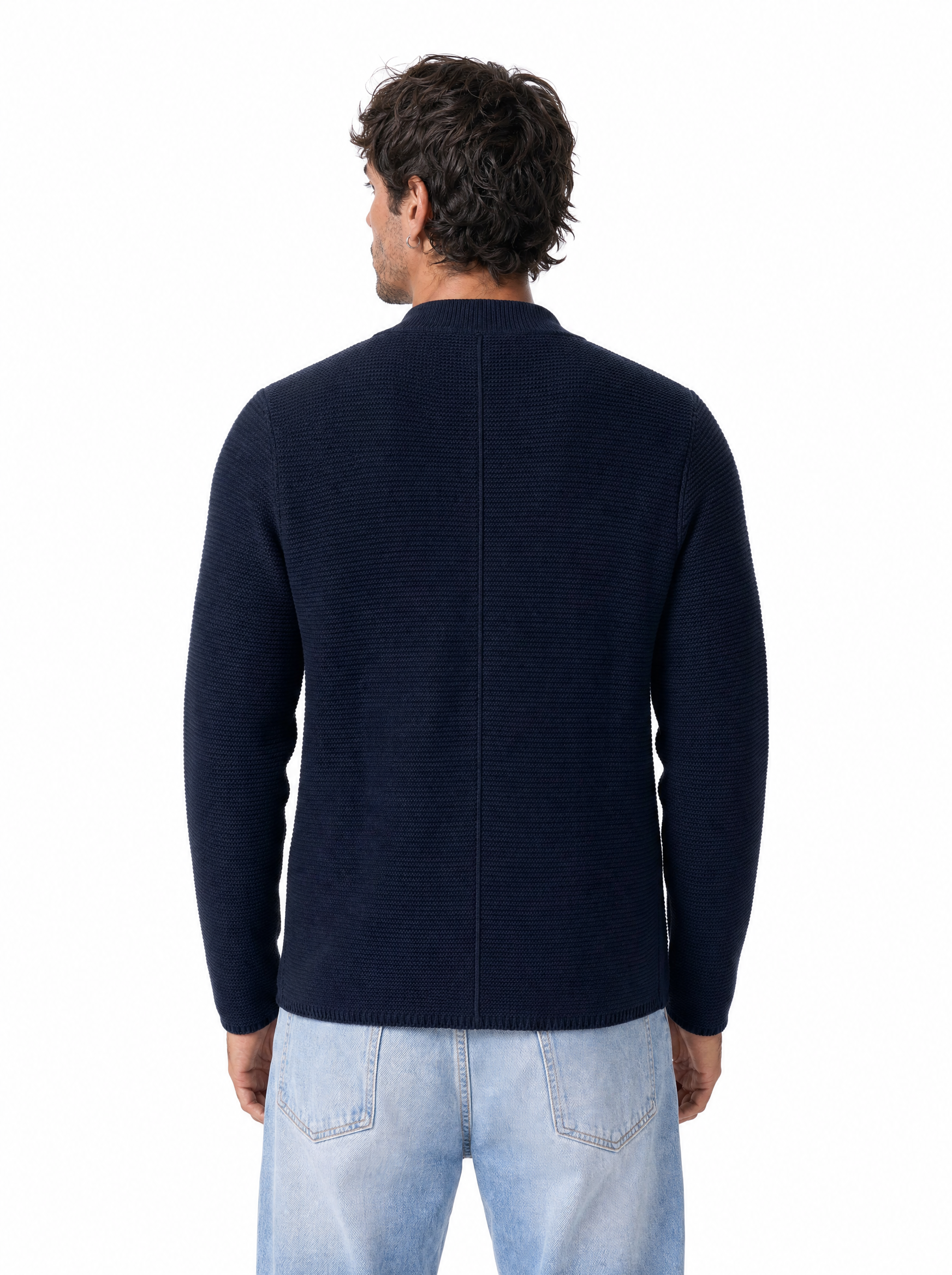 MORGAN cardigan coreano blu