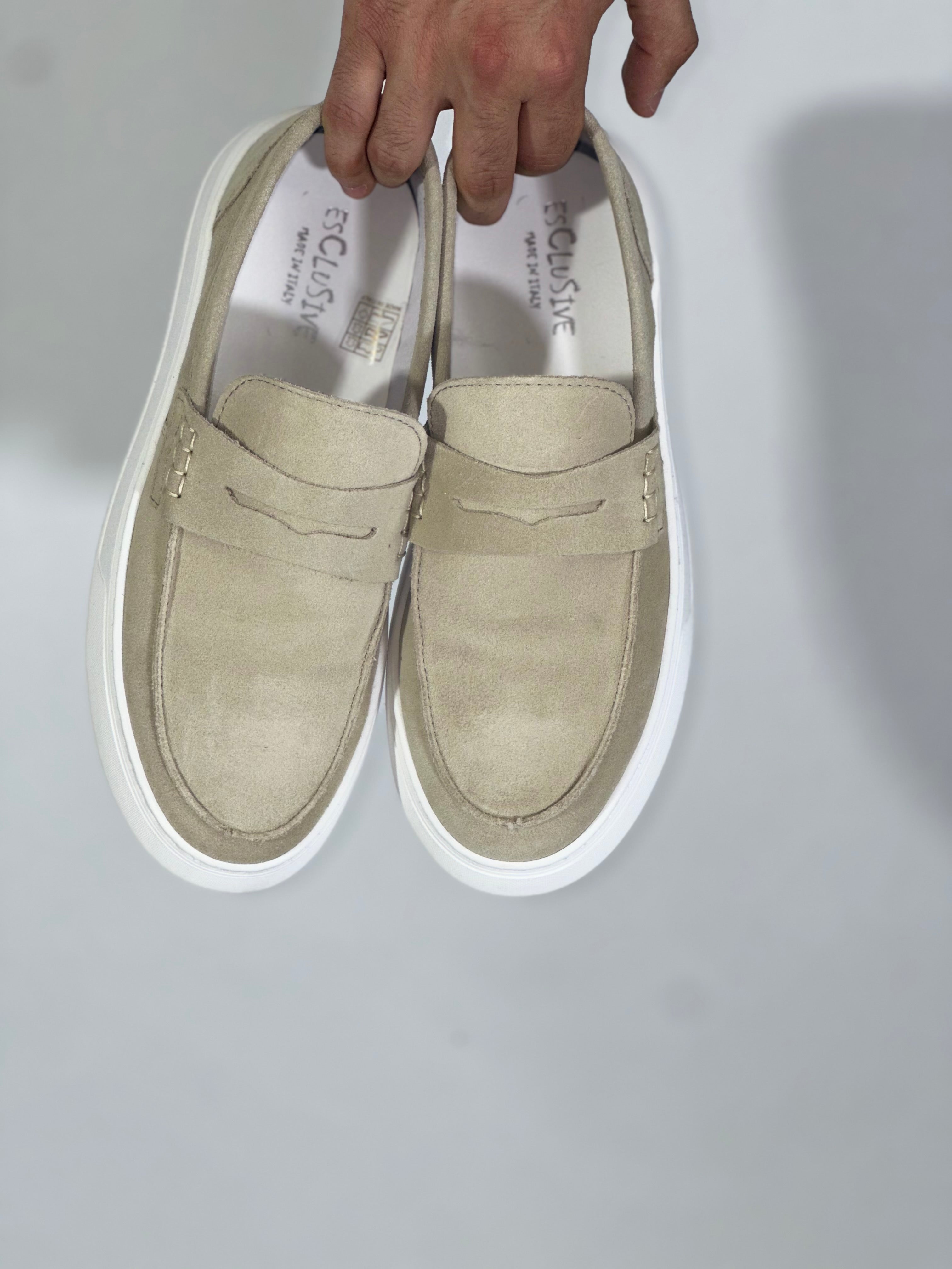 Mocassino casual camoscio BEIGE DR801