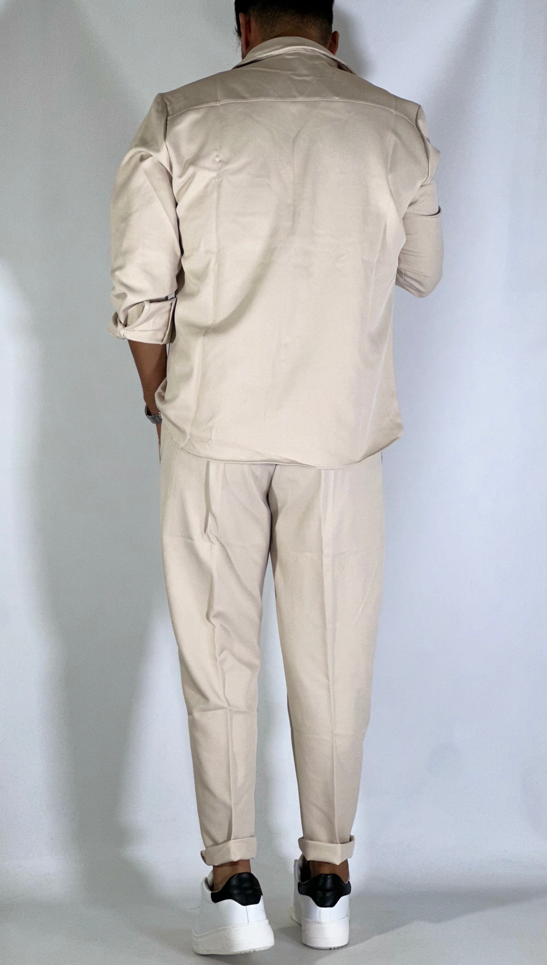 Coordinato casual unito beige chiaro TRIK1/2