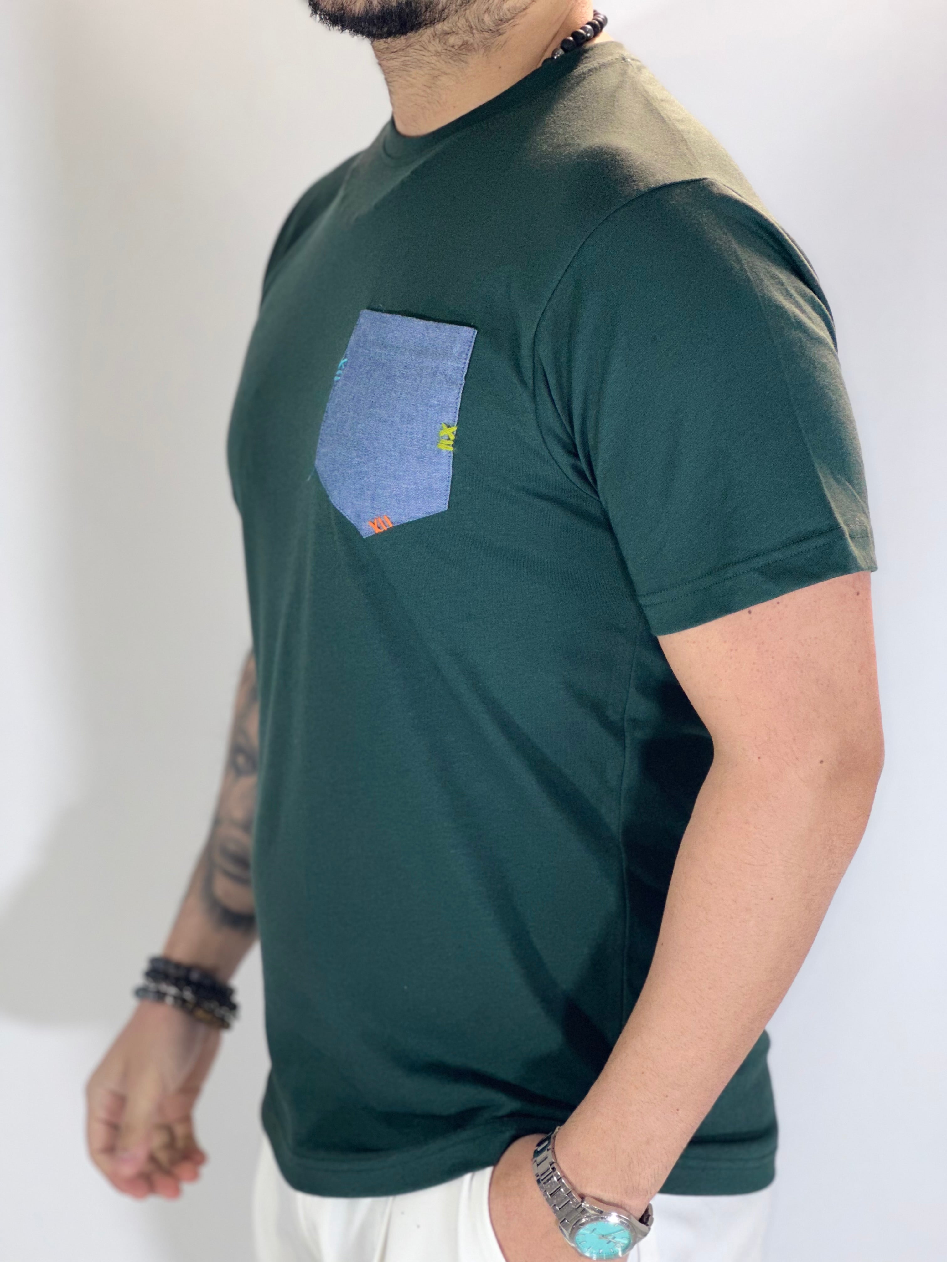 T-Shirt taschino verde WPT54