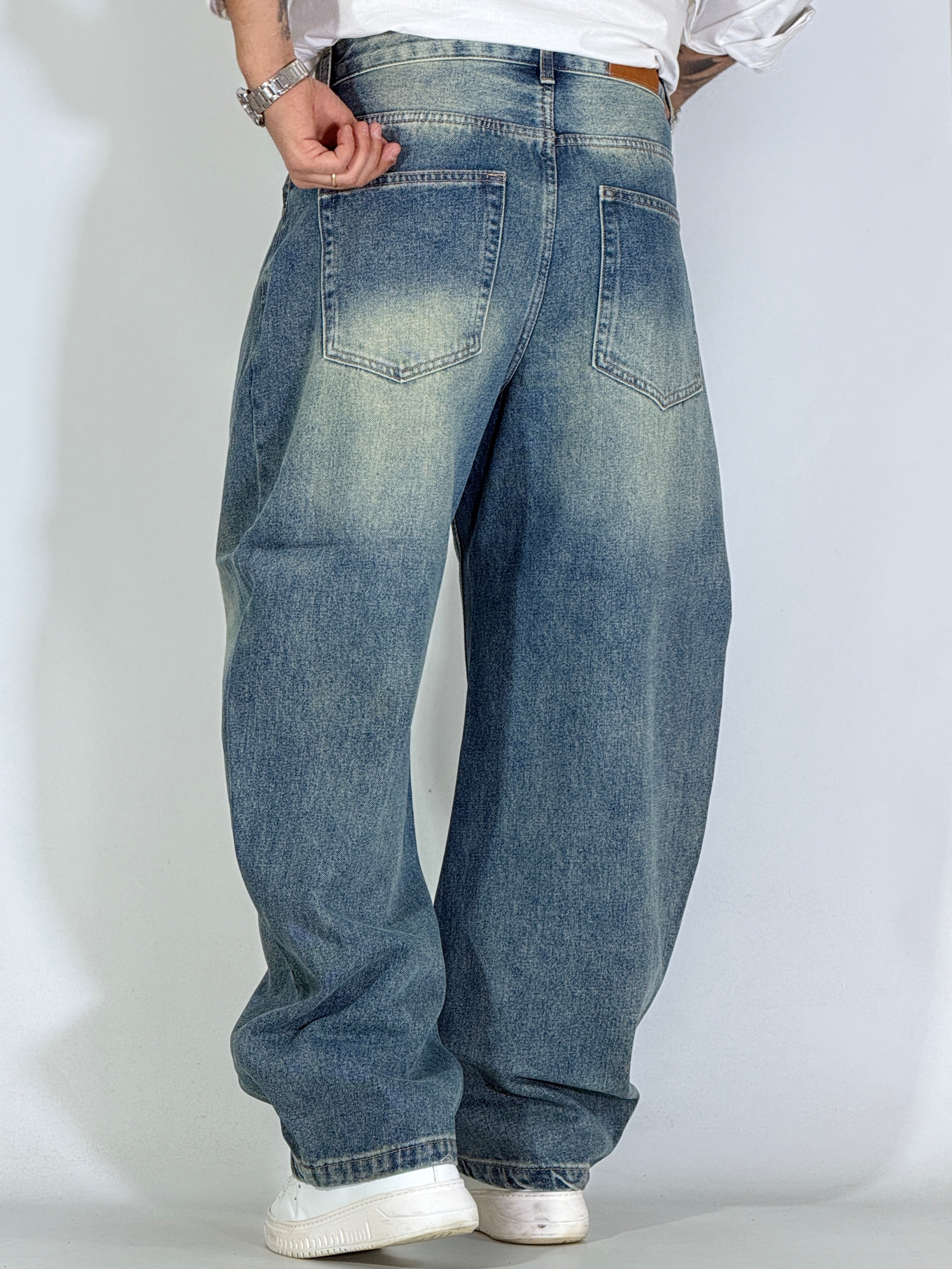 Jeans balloon sabbiato WJ04
