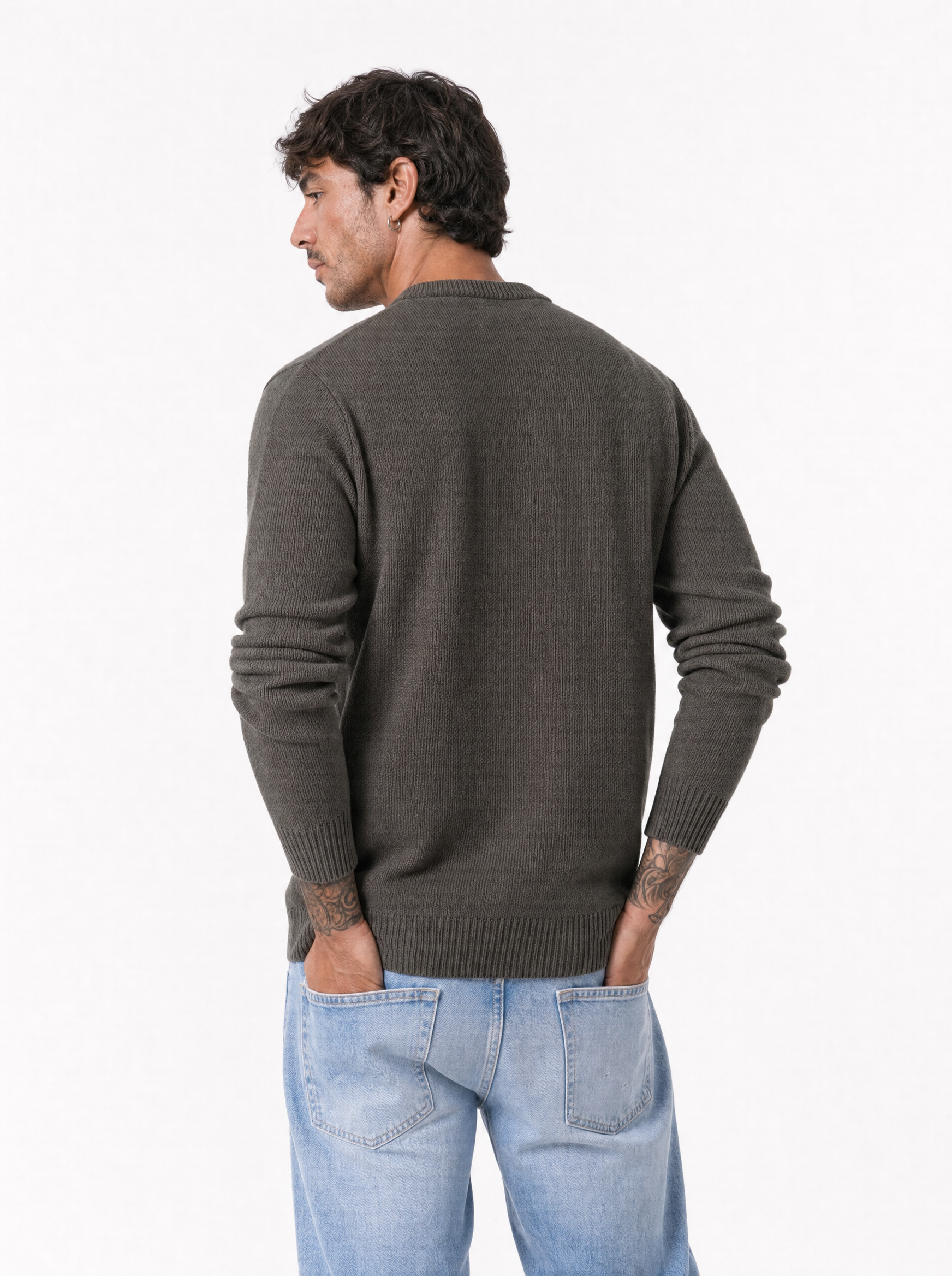 Maglia serafino marrone AD25944/2