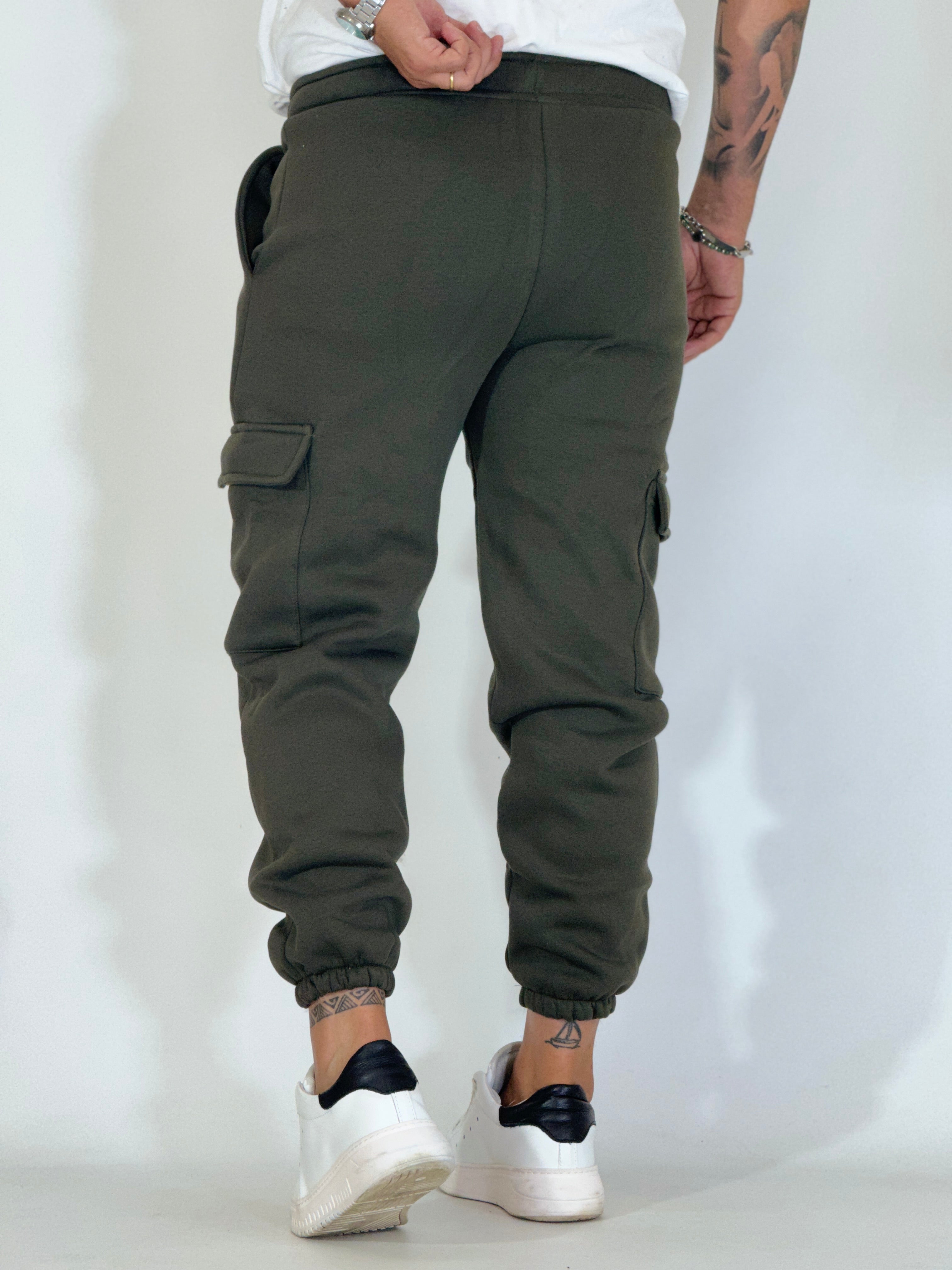 Pantalone tuta CARGO LOW verde