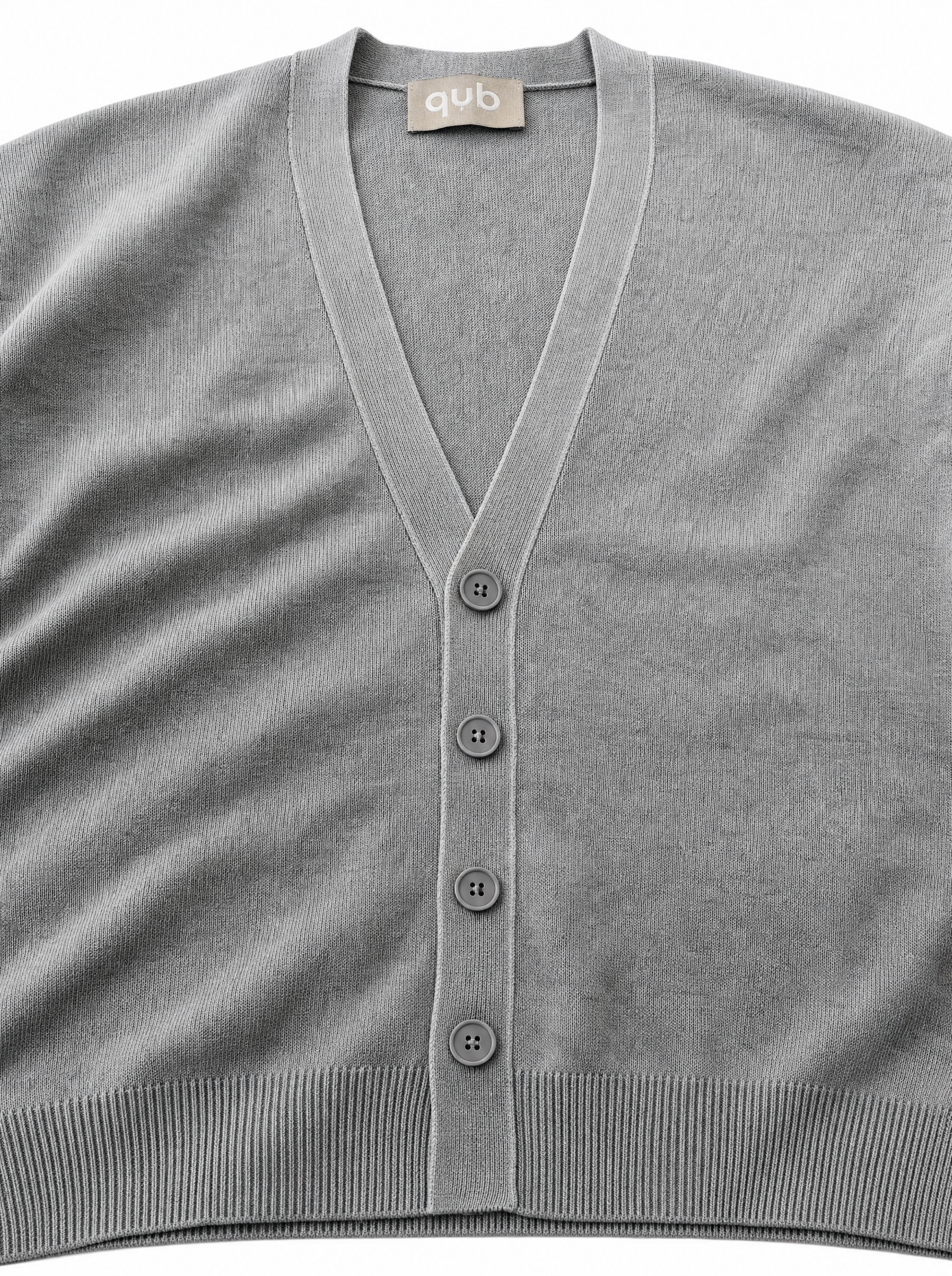 Cardigan spalla scesa light gray W86022