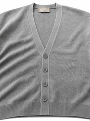 Cardigan spalla scesa light gray W86022