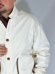 Giubbino con bandana cropped panna