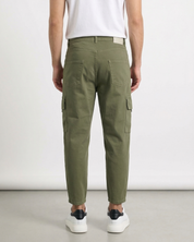 Pantalone loose fit cargo verde HARLEM