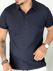 Polo mezza manica dark blu AD09001