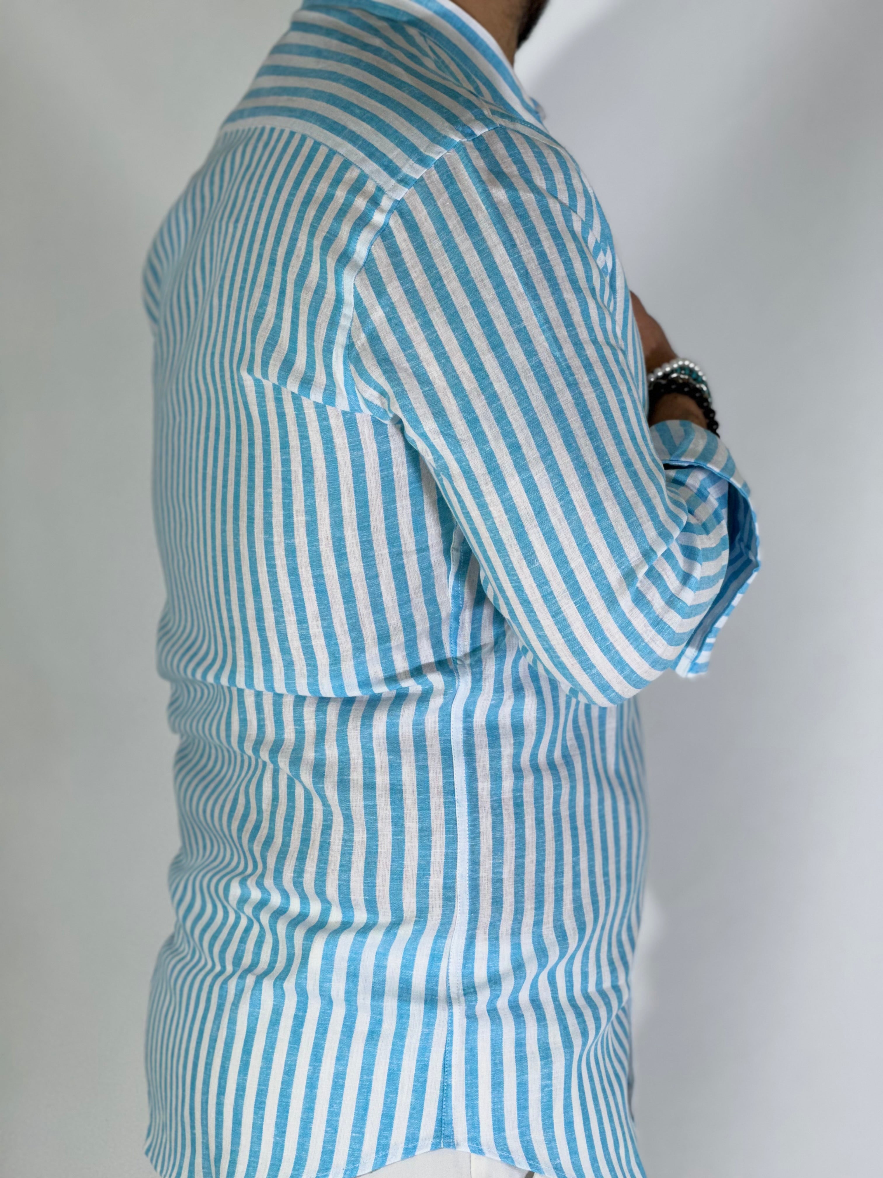 Camicia lino stretta coreana migliaccio ANICE