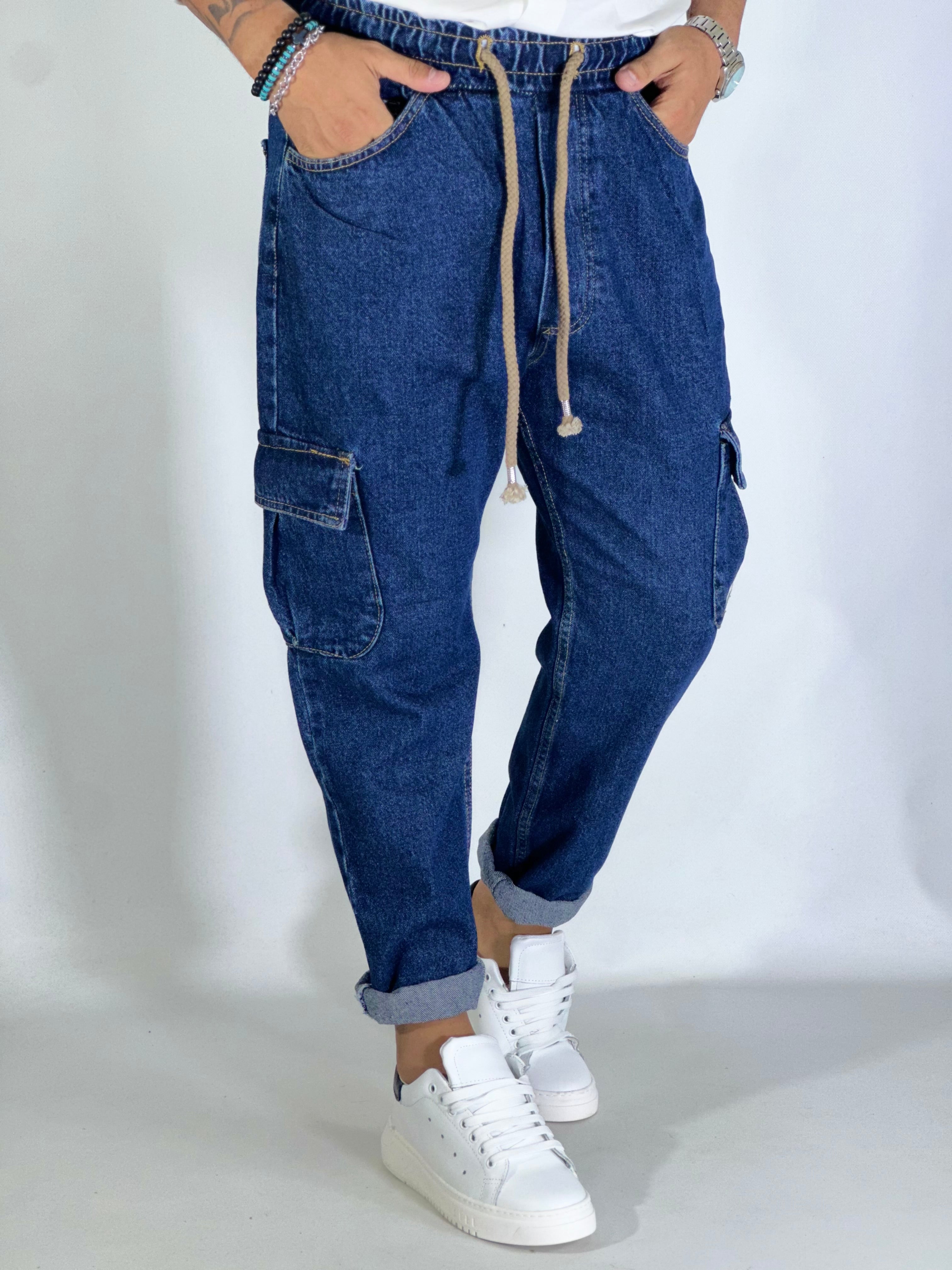 Pantalaccio jeans cargo GV107