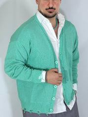 Cardigan verde acqua TBS2603