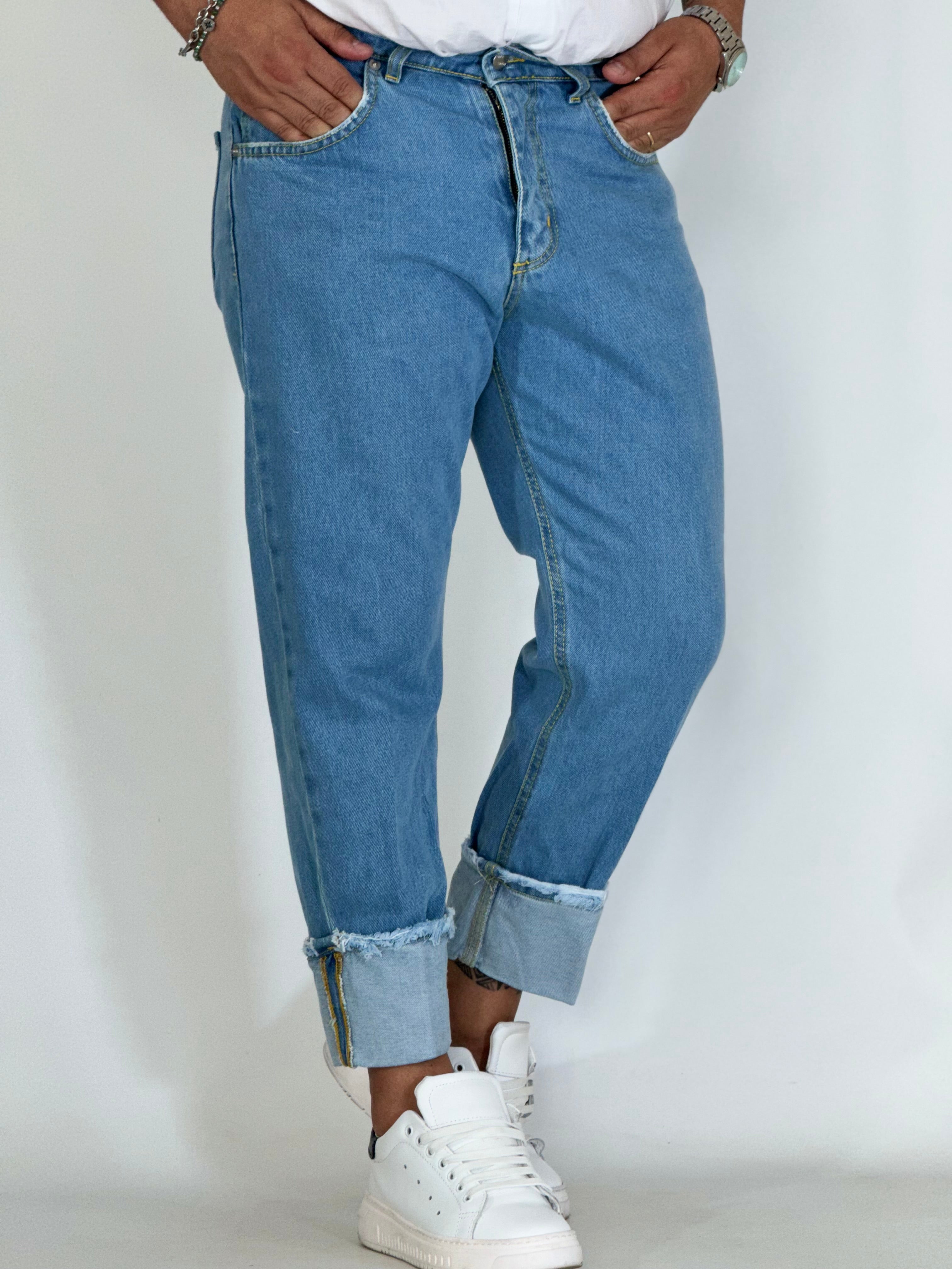 Jeans loose fit piegone GA2507