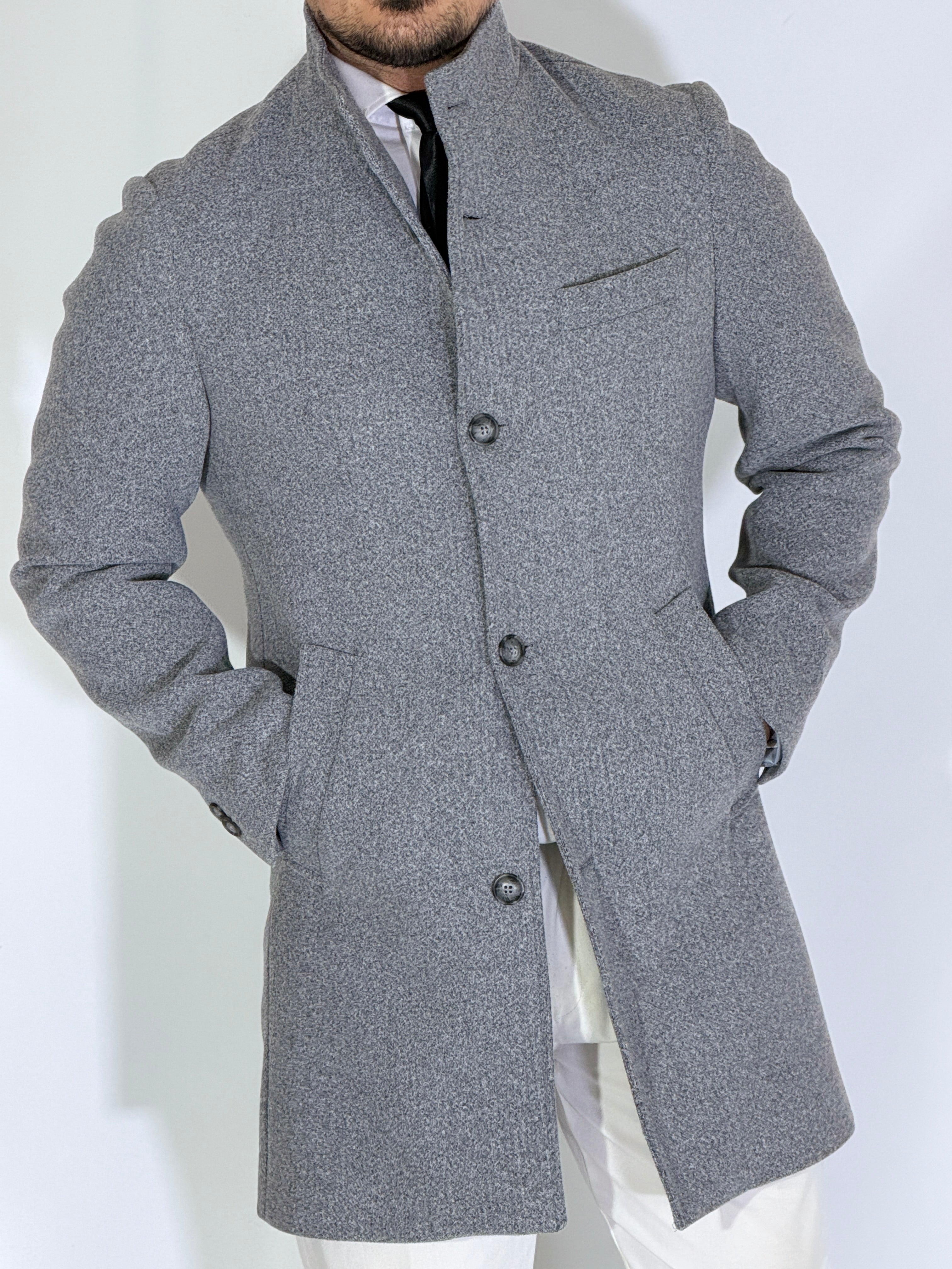 Cappotto coreano grigio CPZAZA