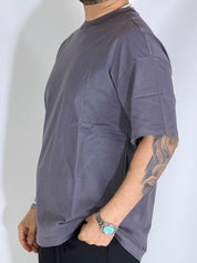 T-Shirt over basic dark grey L814901