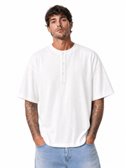 NOTORIUS t-shirt serafino panna