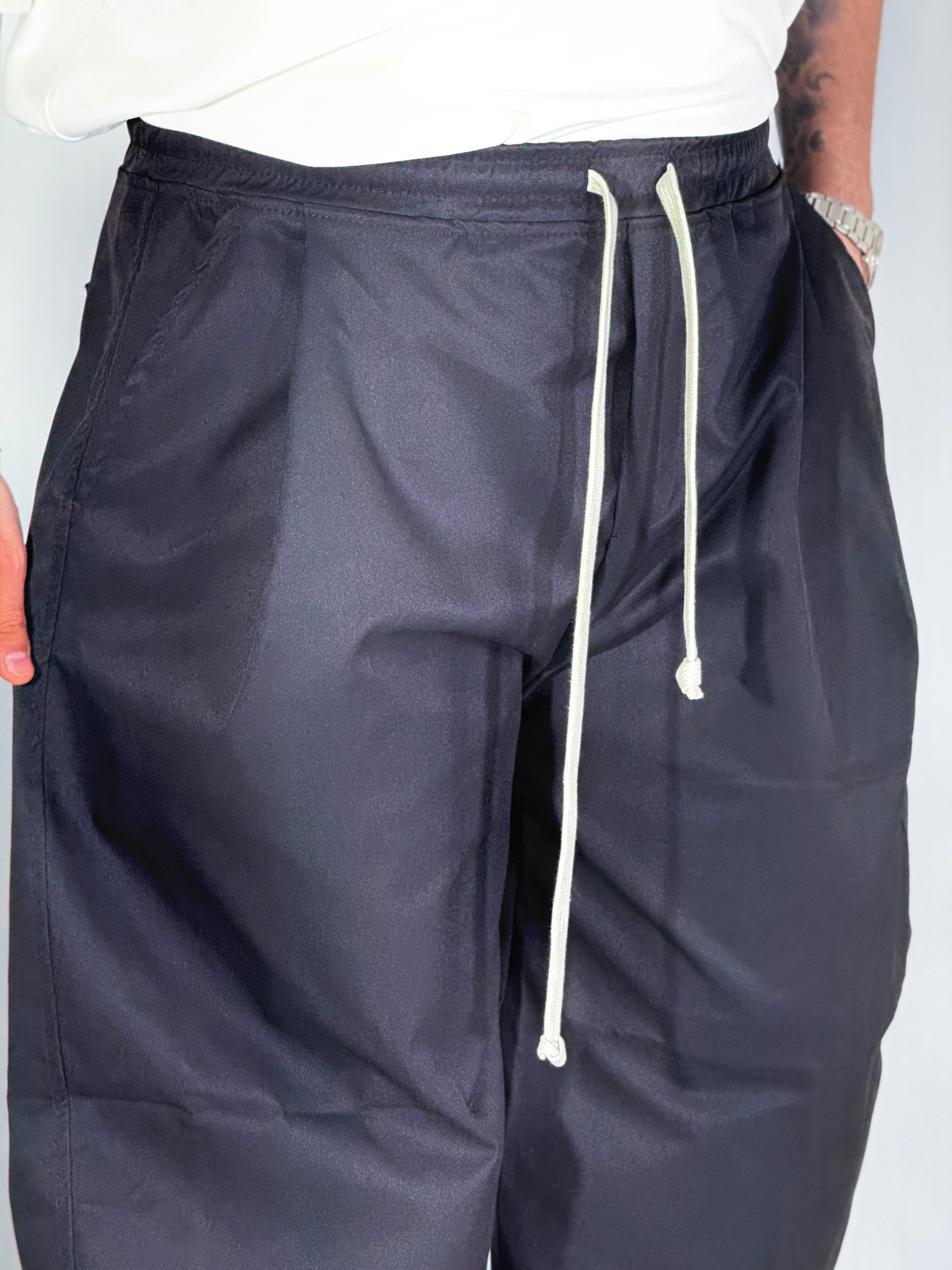 Pantalone extreme palazzo nero BE155