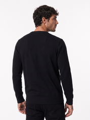 Maglia intrecciata nera AD2213