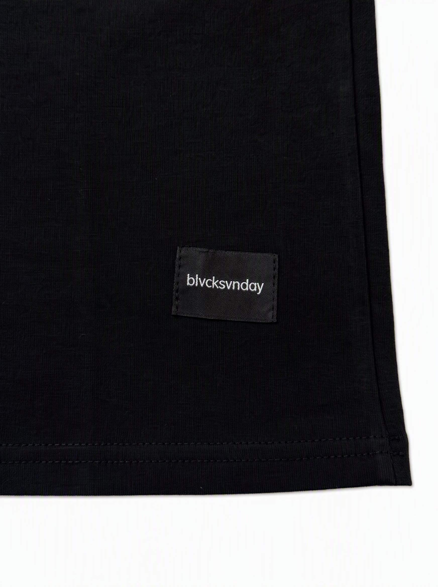 STEPHEN T-Shirt cropped manica a tre quarti nero