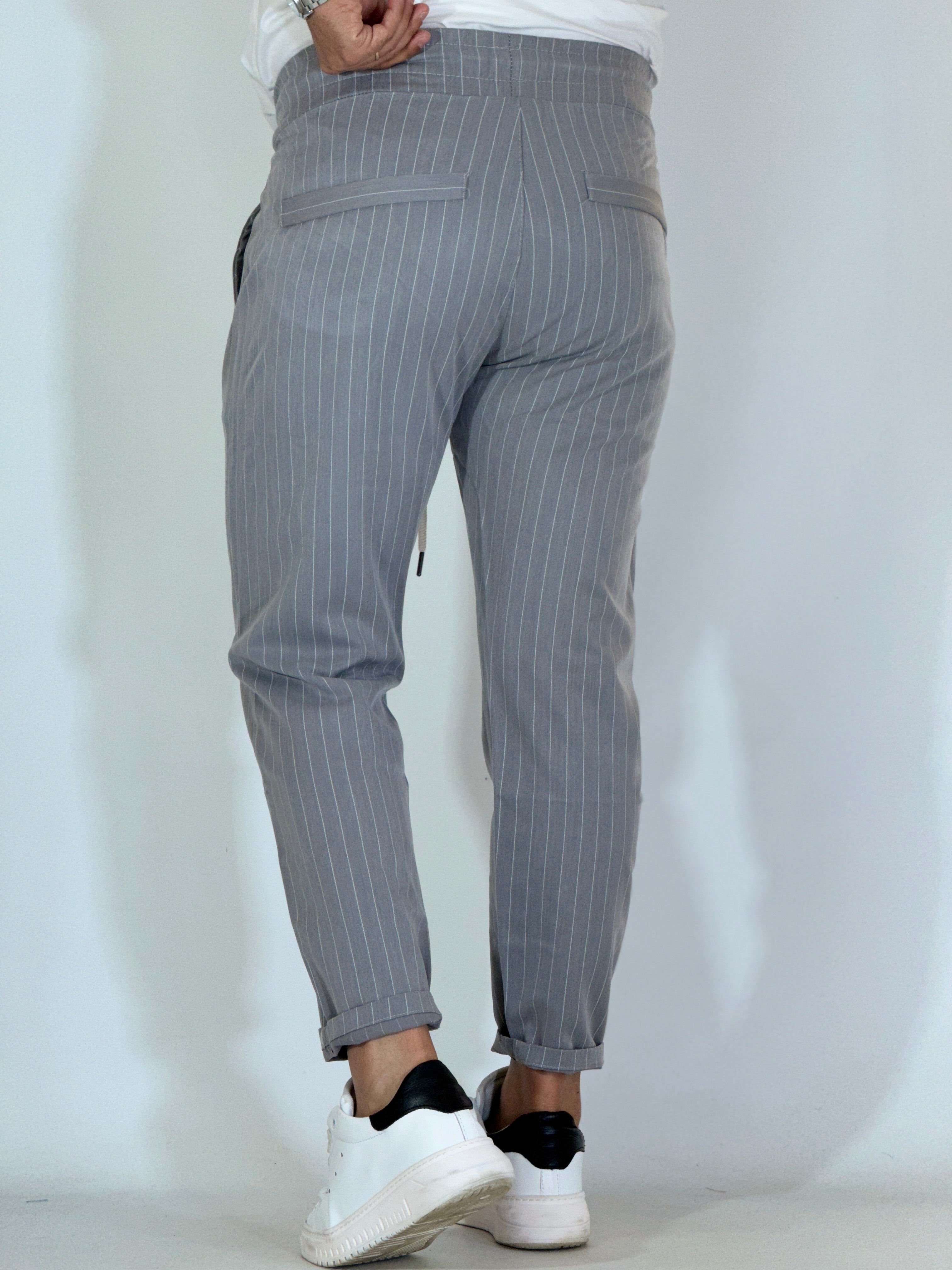 Pantalaccio gessato grigio L500