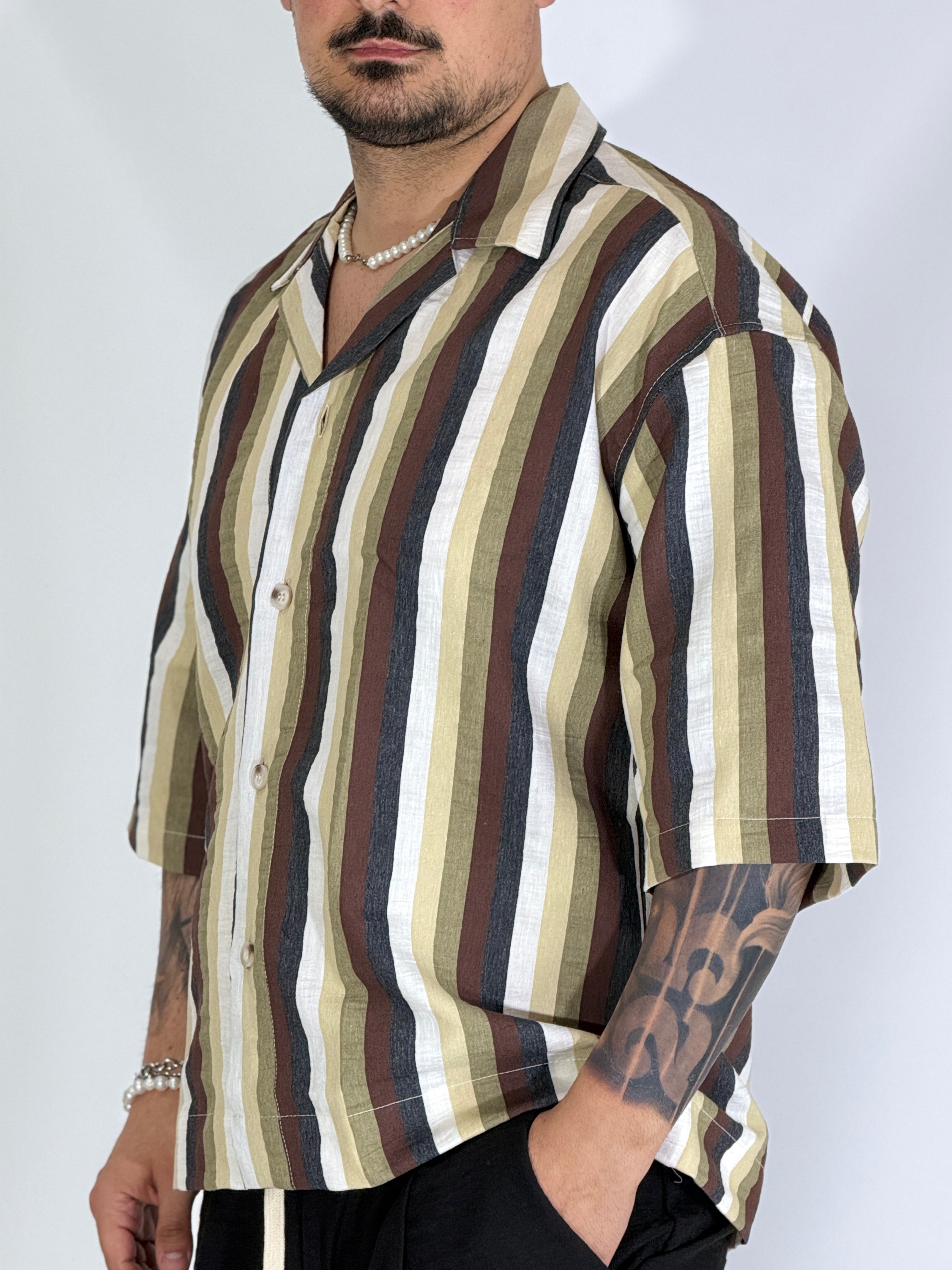 Camicia bowling cotone REY