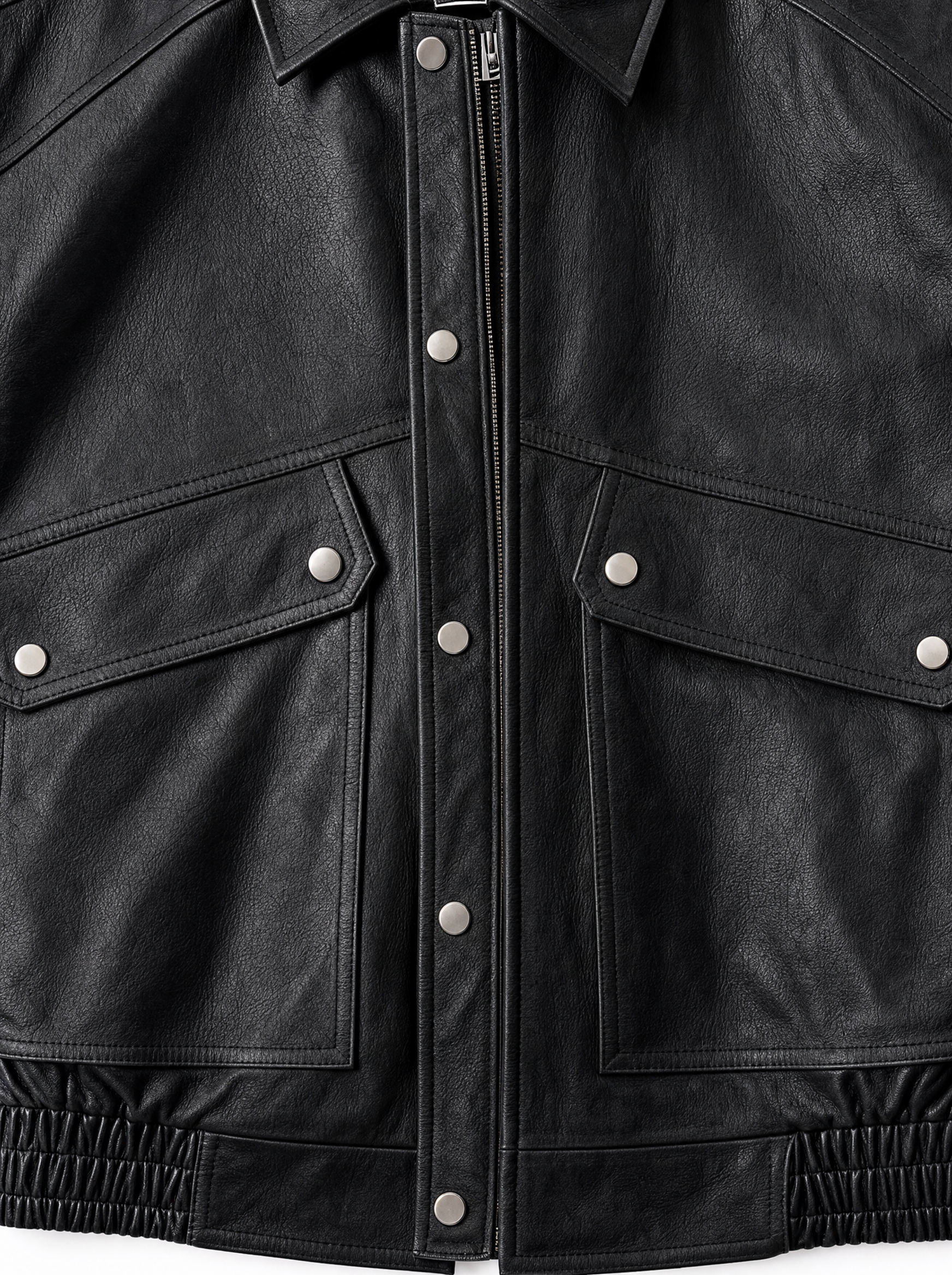 Giubbino eco-pelle nero XH8970-9