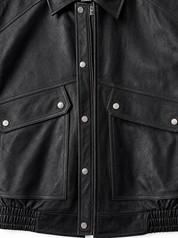 Giubbino eco-pelle nero XH8970-9