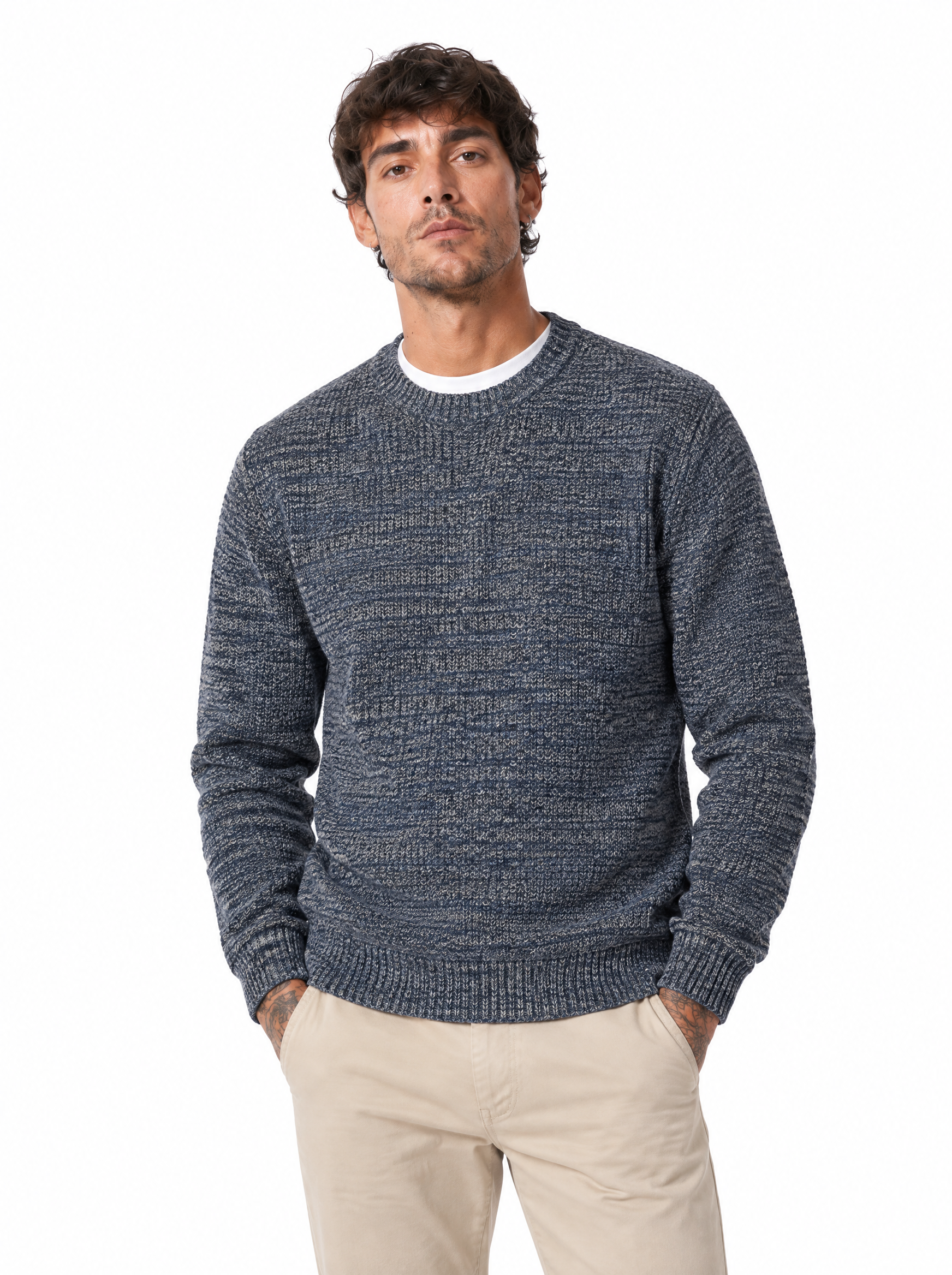 Girocollo melange jeans DNW603
