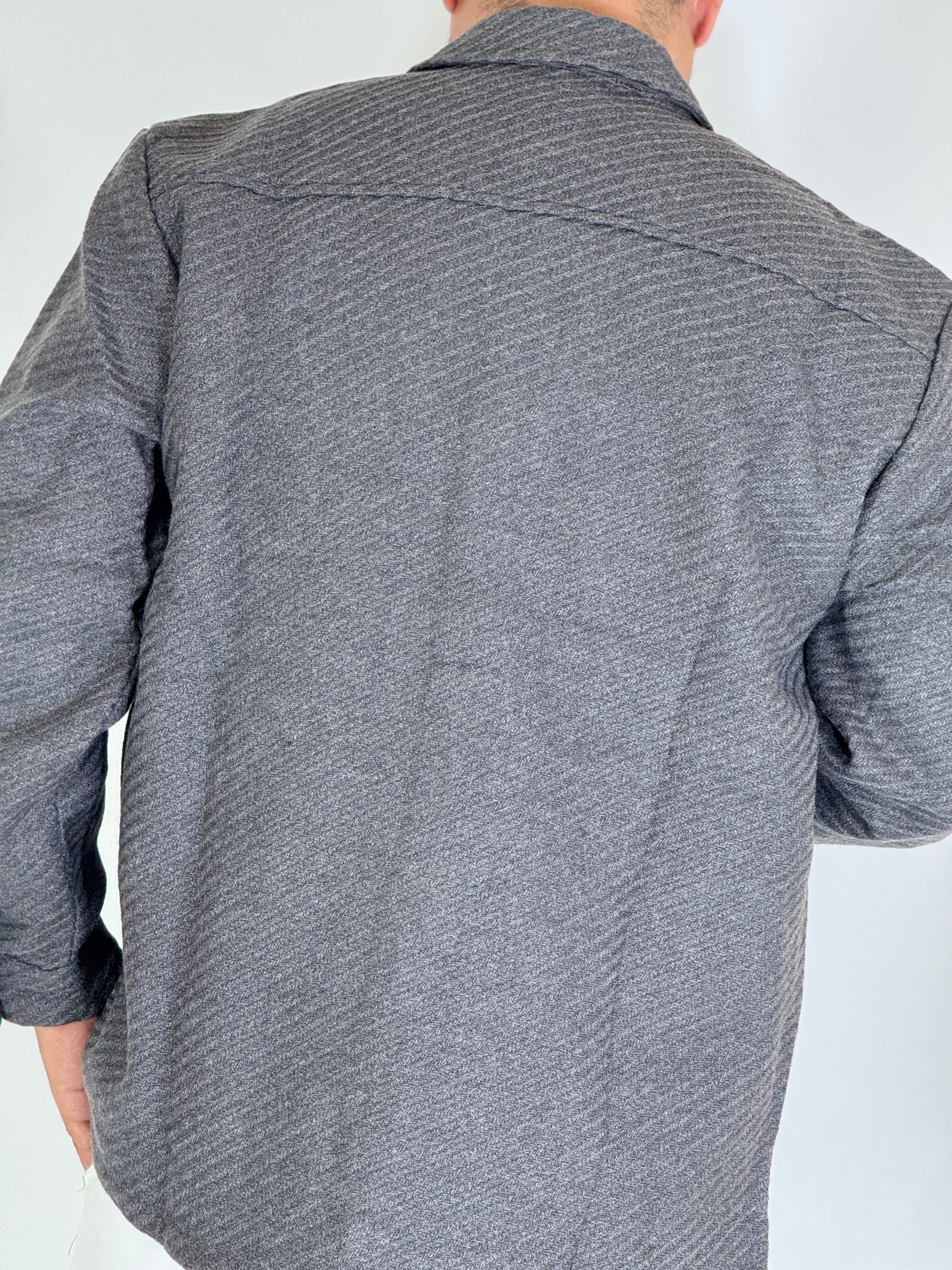 Giacca in pile grigia DN1105