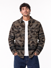 WEEKEND Giacca in pile azteca beige