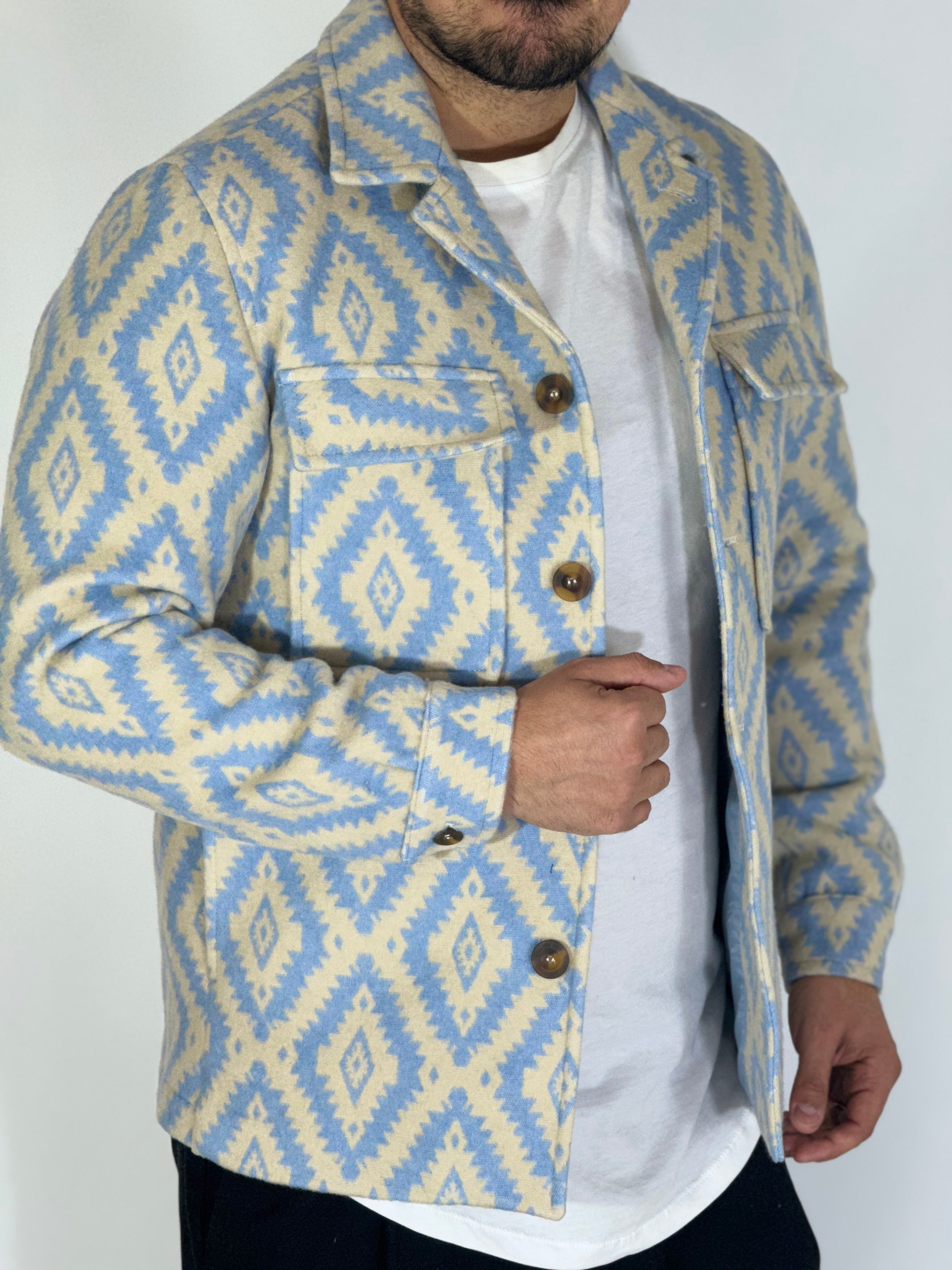 Giacca in pile azteca NANTES