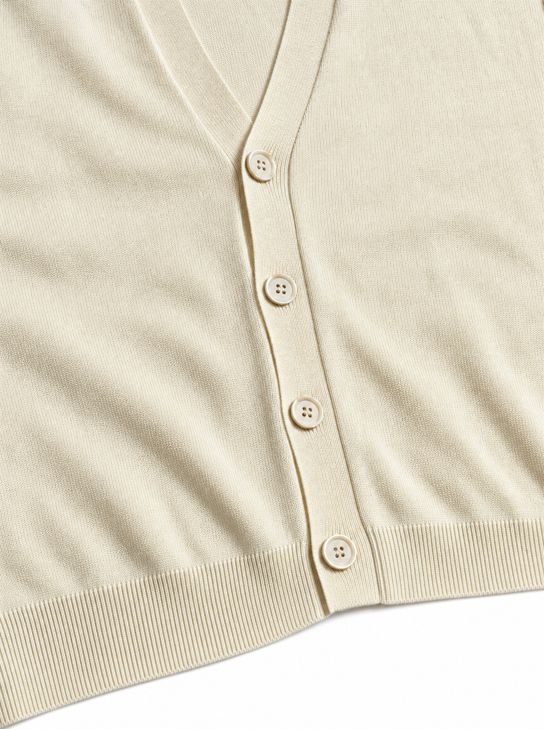 Cardigan spalla scesa ivory white W86022