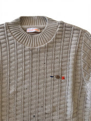 PERSEO Girocollo tramato beige