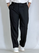 Pantalone fondo largo Migliaccio nero SPENCER