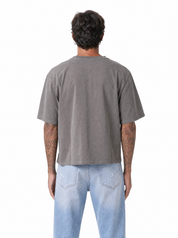 STEPHEN T-Shirt cropped manica a tre quarti ferro