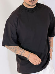 T-shirt over tre quarti nera 6003PE