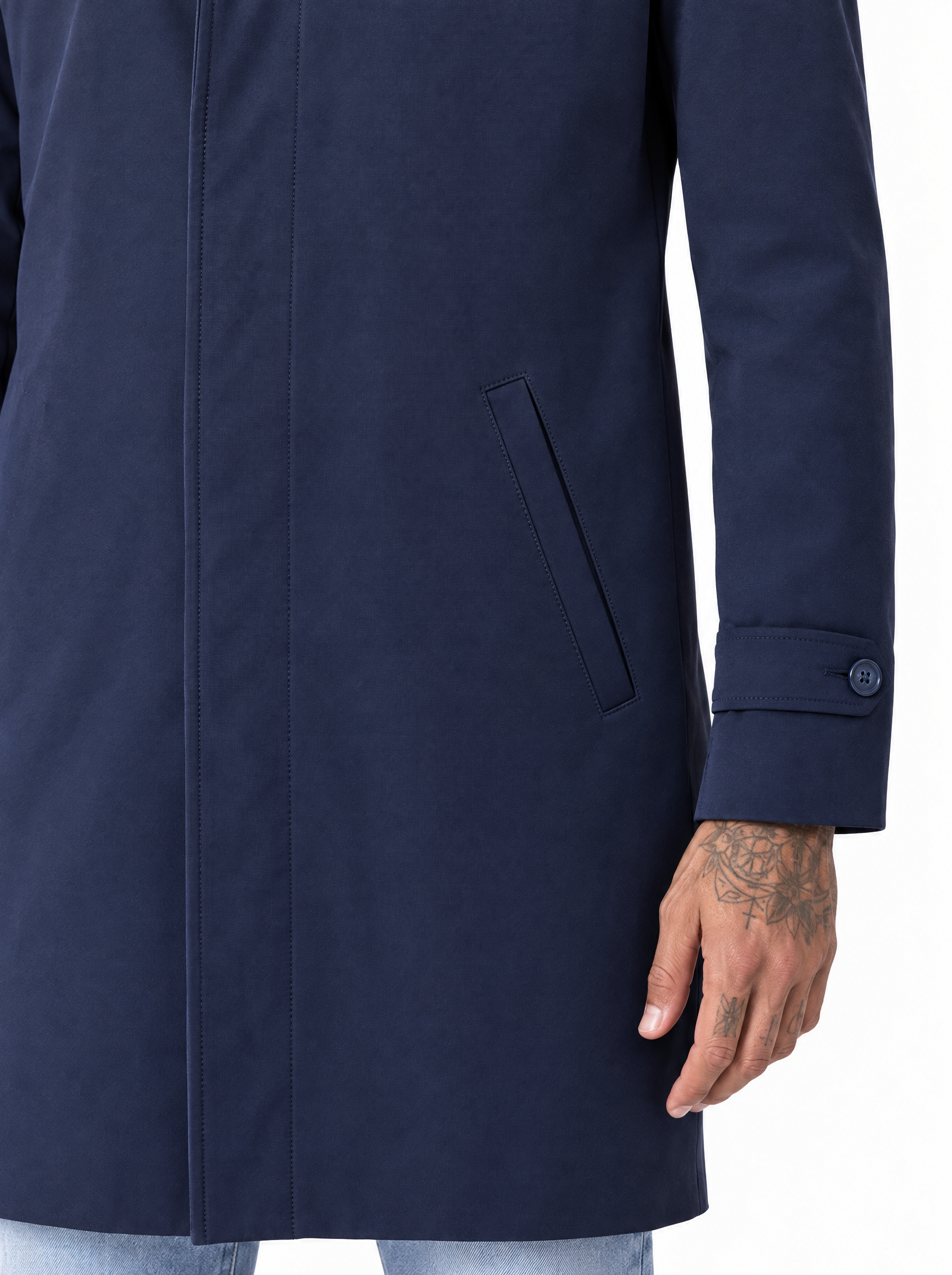 WONDER Trench elegante blu