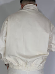 Giubbino con bandana cropped panna