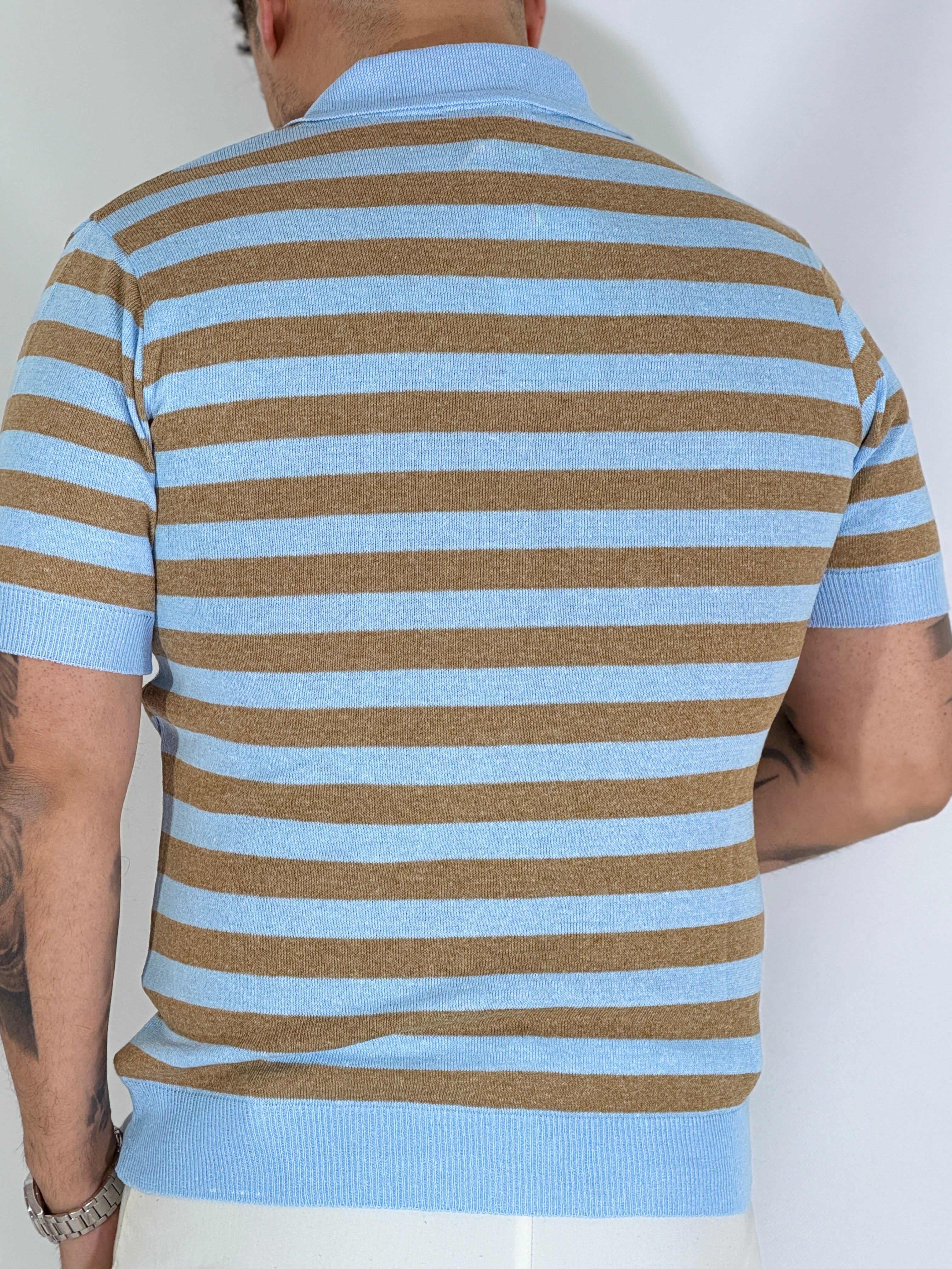 Polo derby riga light blu MONTEVIDEO